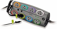 KENSINGTON SmartSockets Surge Protector, 8-Foot Cord