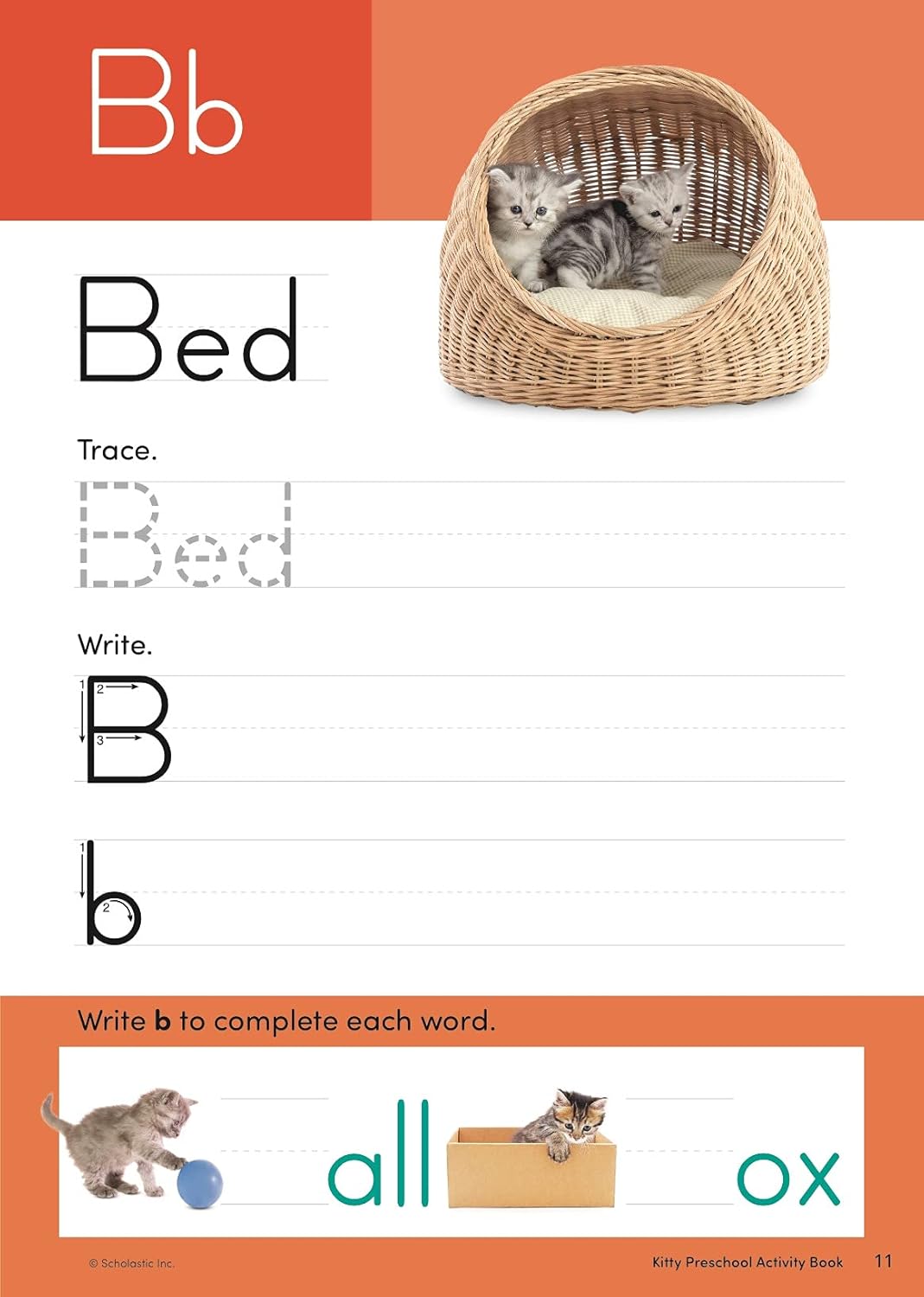 Scholastic Kitty Preschool Activity Book, Pre-K