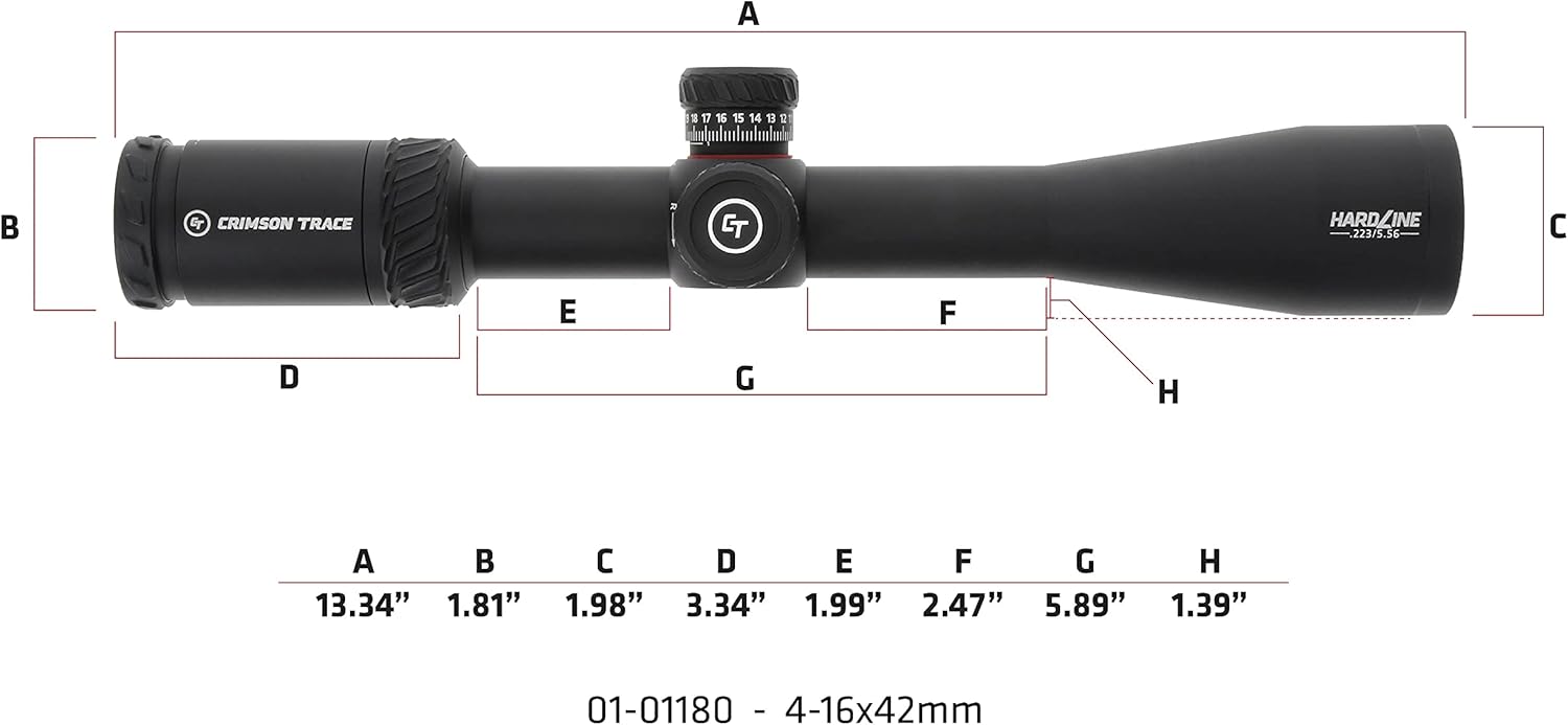 Crimson Trace Hardline Riflescope for Hunting, Shooting and Tactical Use