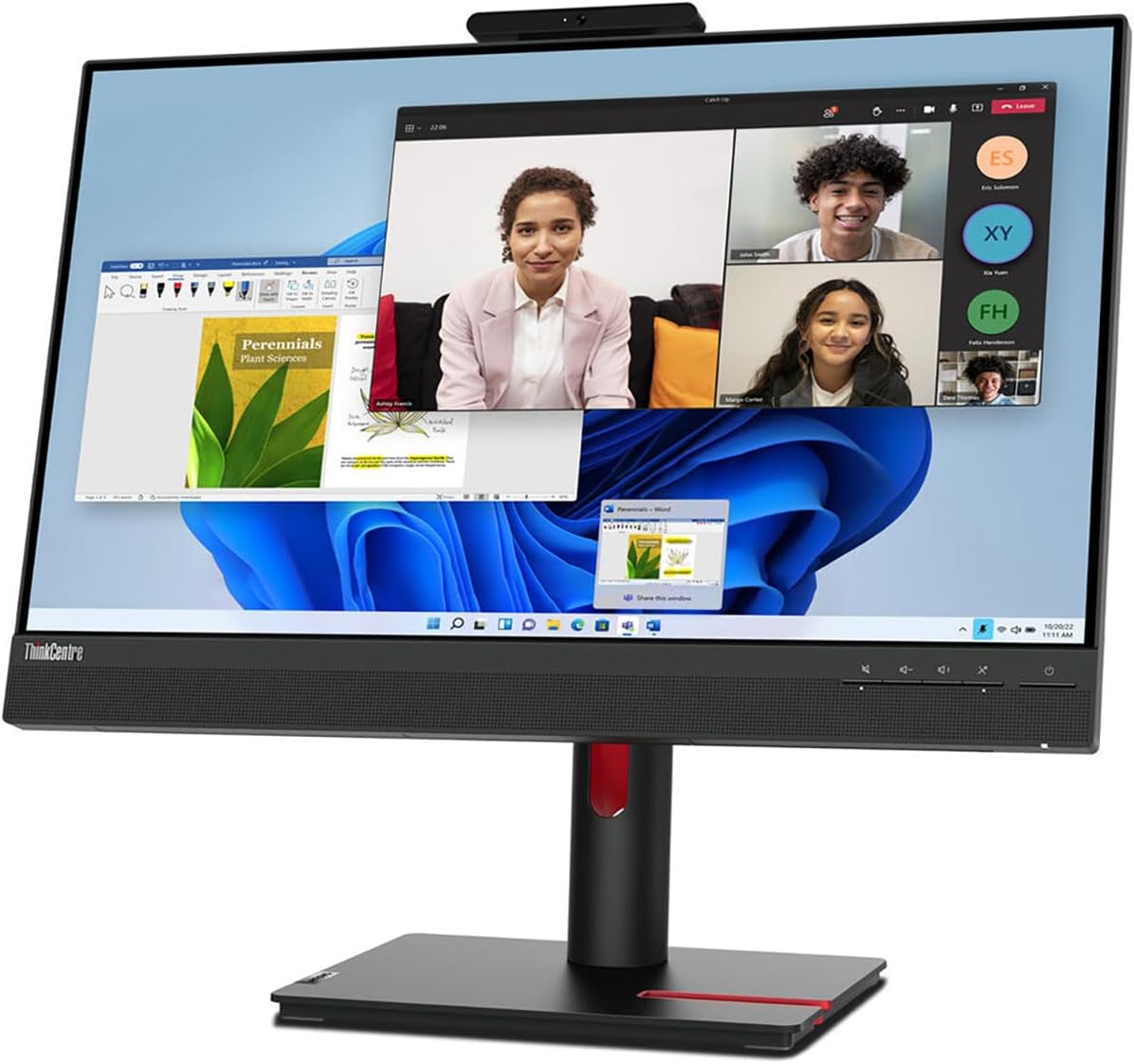 Lenovo ThinkCentre Tiny-In-One 24in Class Webcam LED Touchscreen Monitor - 16:9 - 4 ms Extreme Mode - 23.8in Viewable