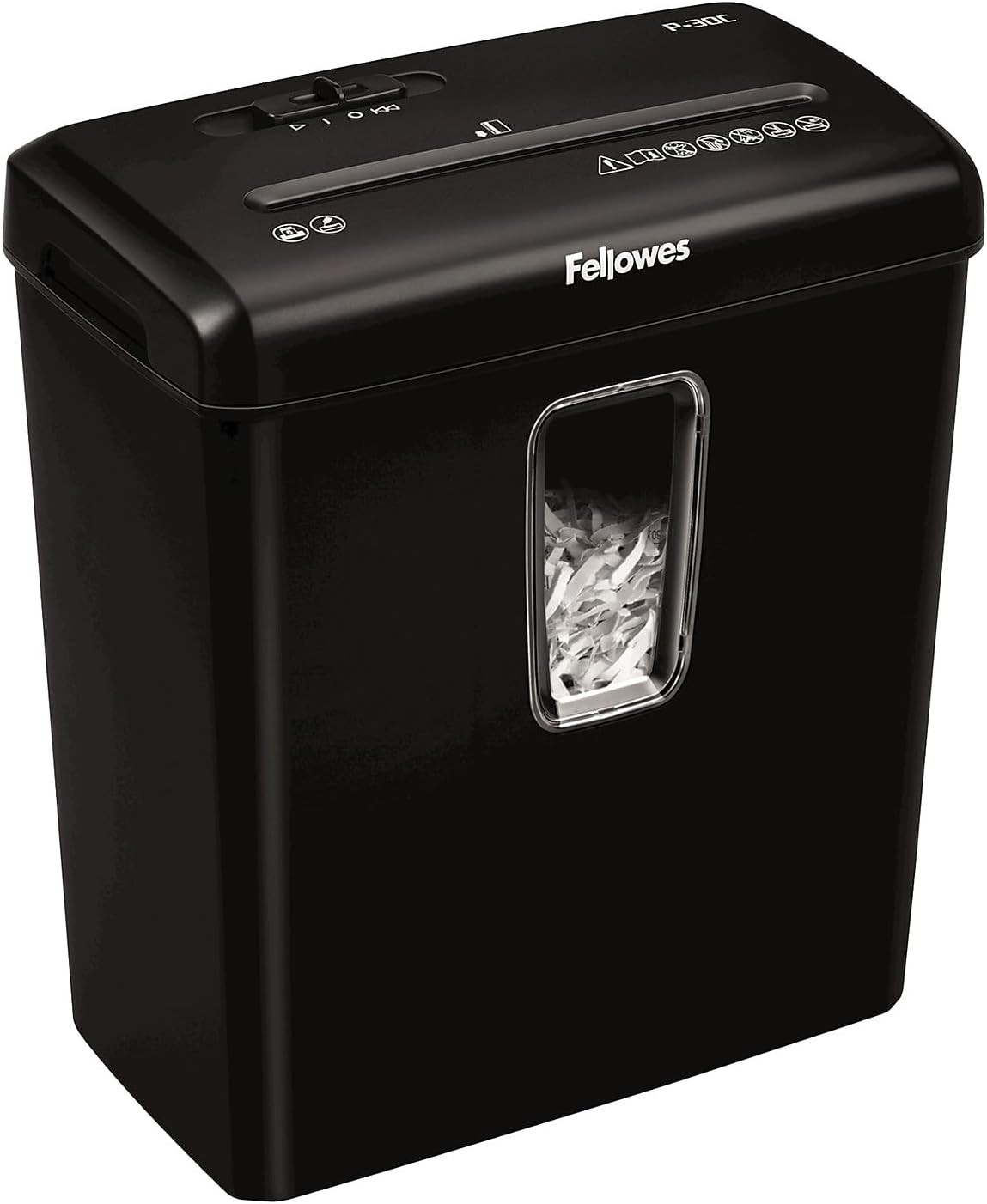 Fellowes PowerShred P-30C 6 Sheet Cross-Cut Deskside Paper Shredder for The Home Office 6-Sheet Paper Shredder