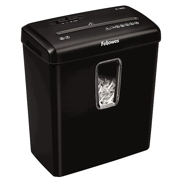 Fellowes PowerShred P-30C 6 Sheet Cross-Cut Deskside Paper Shredder for The Home Office 6-Sheet Paper Shredder