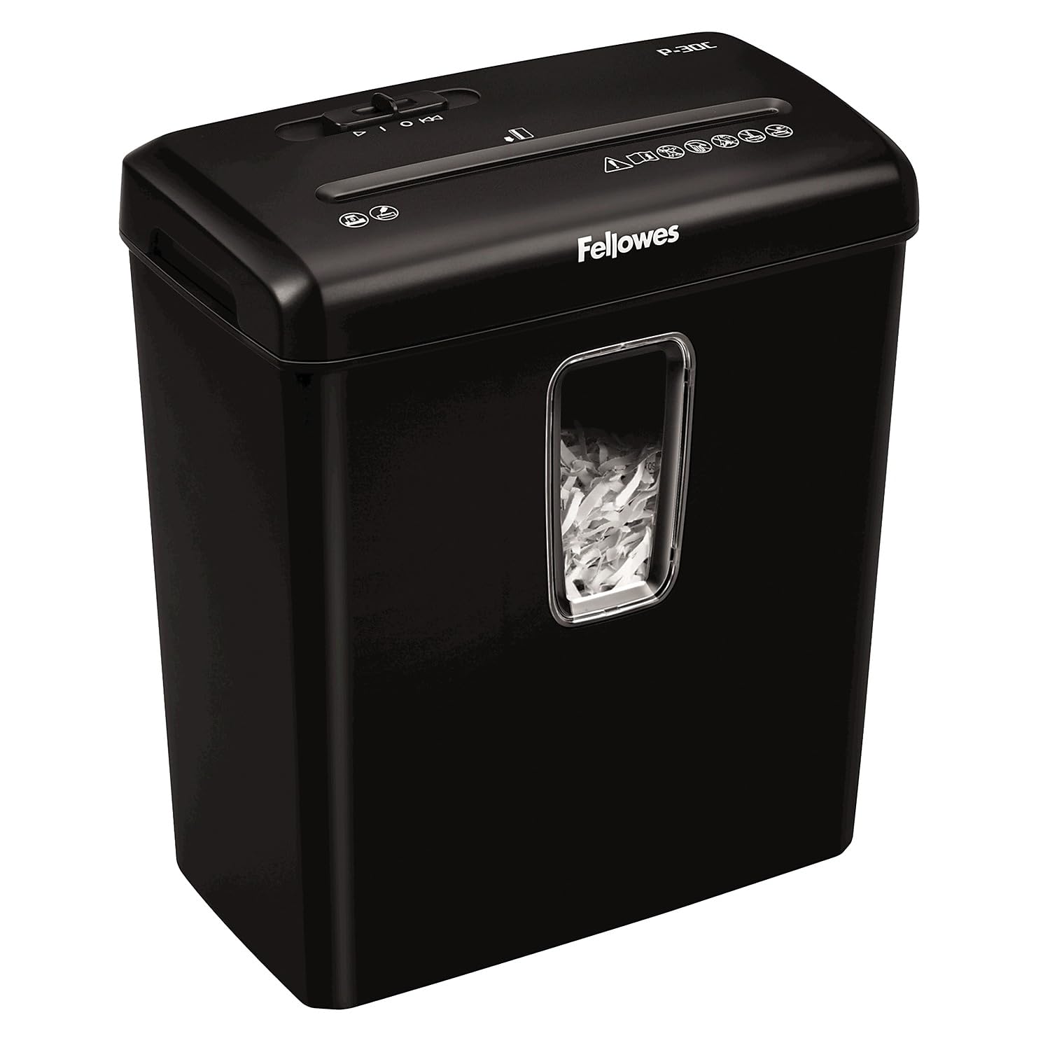 Fellowes PowerShred P-30C 6 Sheet Cross-Cut Deskside Paper Shredder for The Home Office 6-Sheet Paper Shredder