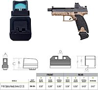 NIGHT FISION Optics Ready Stealth Night Sight Set for CZ P-10