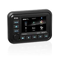 BOSS Audio Systems Marine Gauge Receiver - Weatherproof Bluetooth Digital Media Receiver