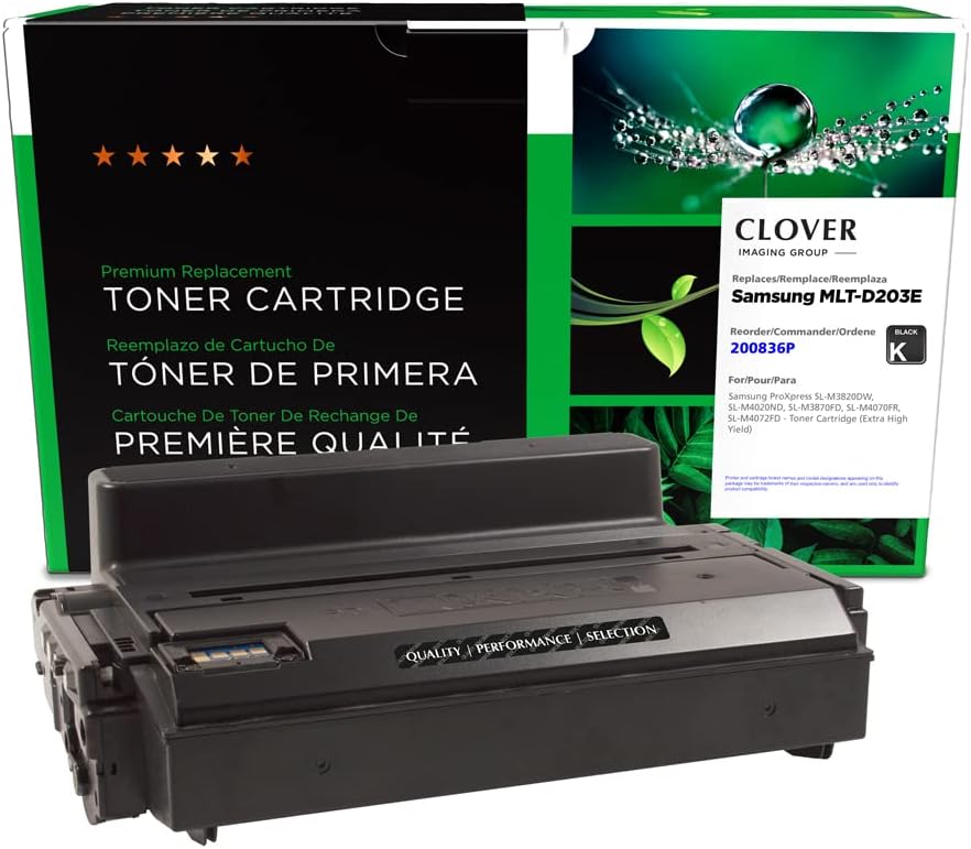 Clover Remanufactured Toner Cartridge Replacement for Samsung MLT-D203 | Black