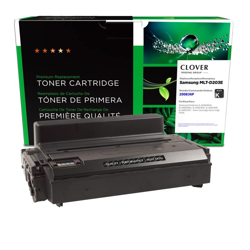 Clover Remanufactured Toner Cartridge Replacement for Samsung MLT-D203 | Black
