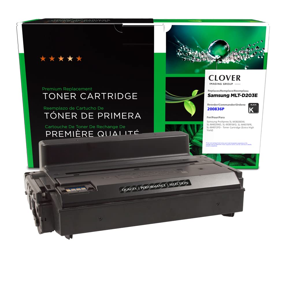 Clover Remanufactured Toner Cartridge Replacement for Samsung MLT-D203 | Black