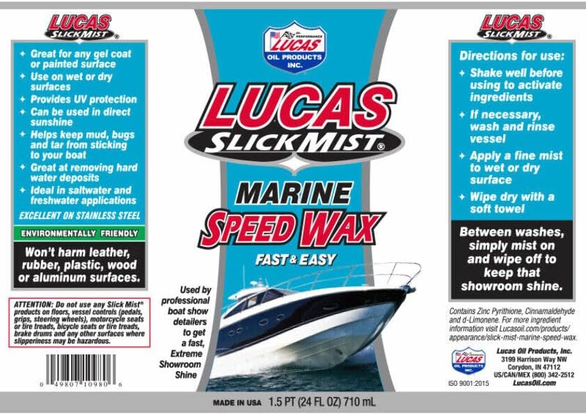 LUCAS OIL Slick Mist Marine Speed Wax