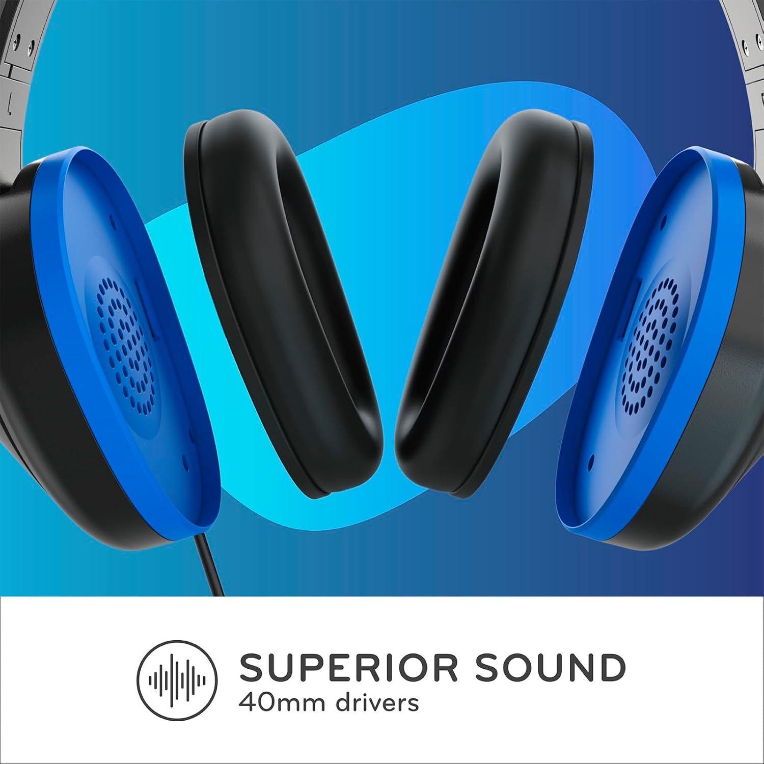 ThinkWrite Technologies REVO TW300, Premium Wired Over-Ear Headphones, Noise Reducing Headphones with 3.5mm Jack