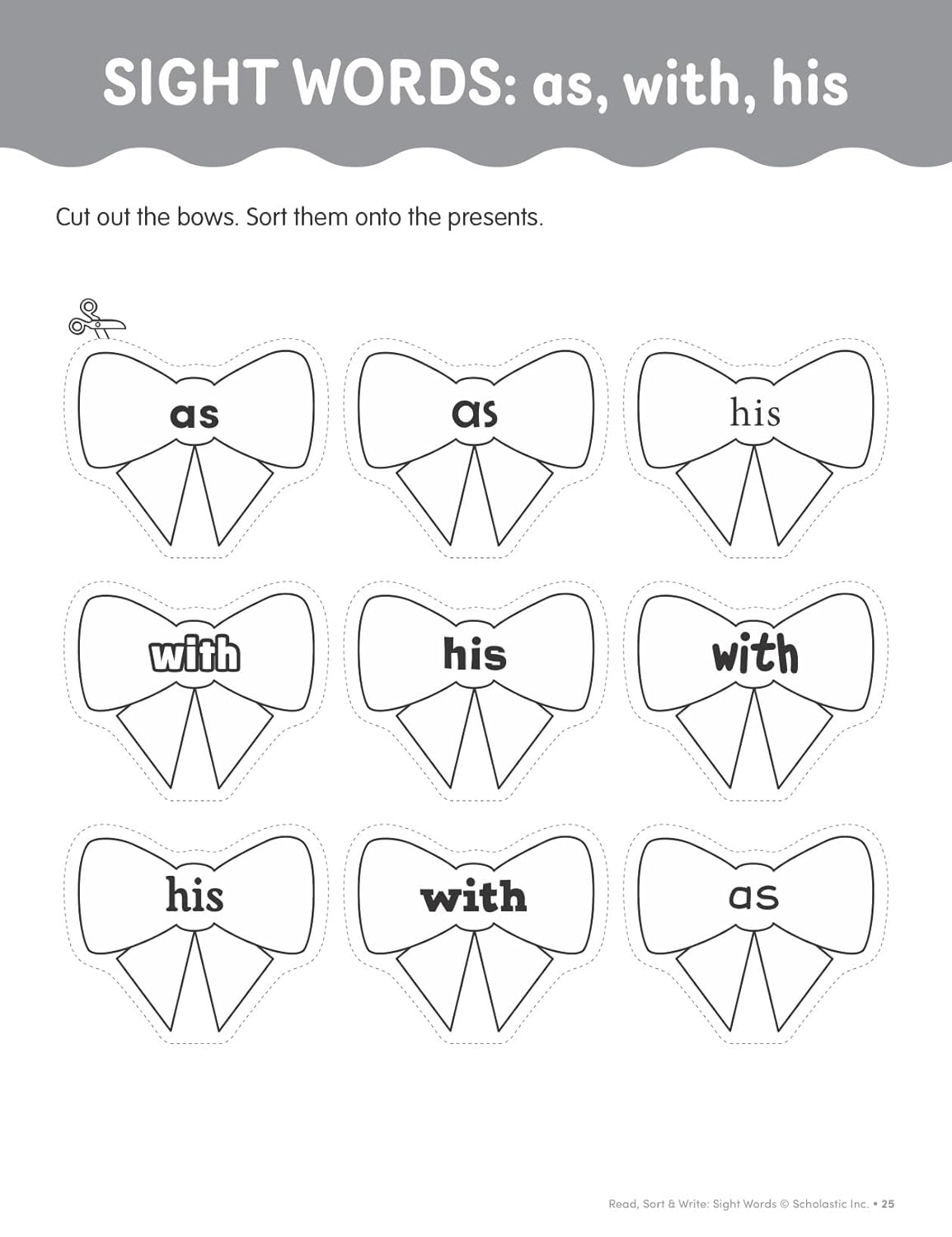 Read, Sort & Write: Sight Words: Fun, Reproducible Activities With Writing Pages That Build Essential Skills