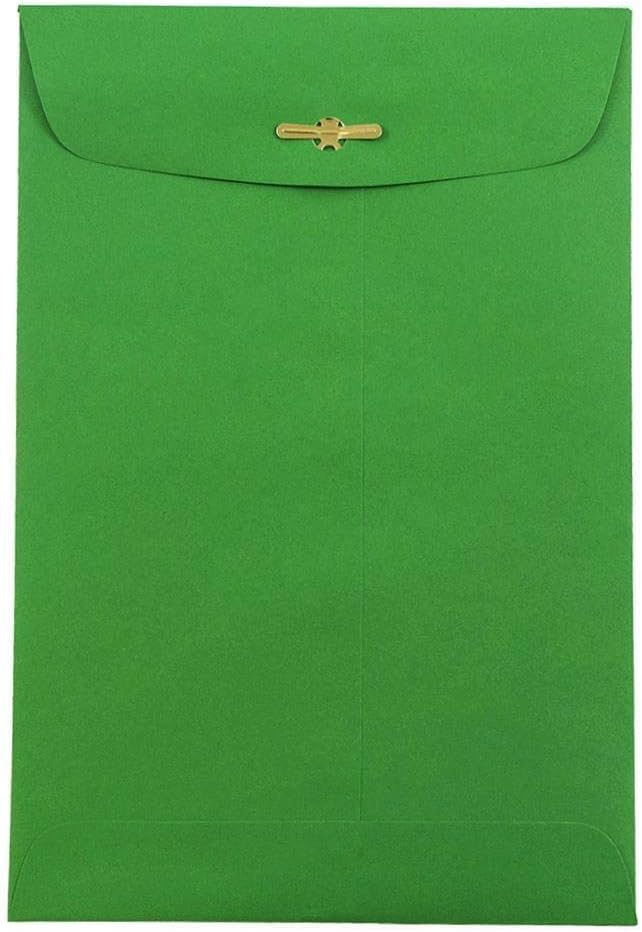 JAM PAPER 6 x 9 Open-End Catalog Envelopes with Clasp Closure