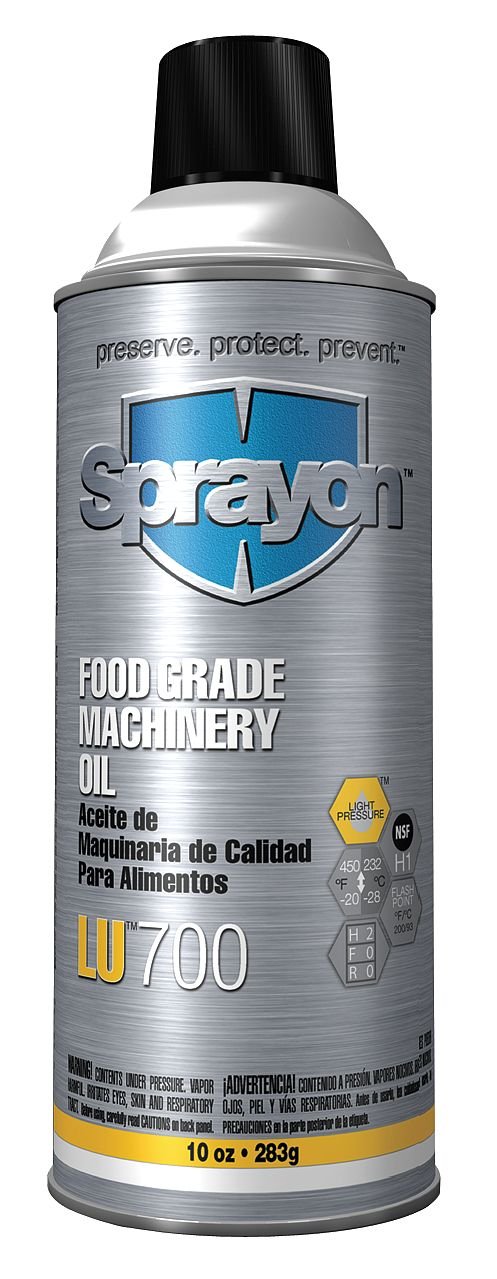 LU700 Food Grade Machinery Oil (SC0700000) 10 oz Aerosol Can
