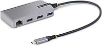StarTech.com 3-Port USB-C Hub with Ethernet - 3X USB-A Ports, Gigabit Ethernet RJ45, USB 3.0 5Gbps, Bus-Powered, 1ft/30cm Long Cable - Portable Laptop USB Type-C Hub Adapter w/GbE (5G3AGBB-USB-C-HUB)