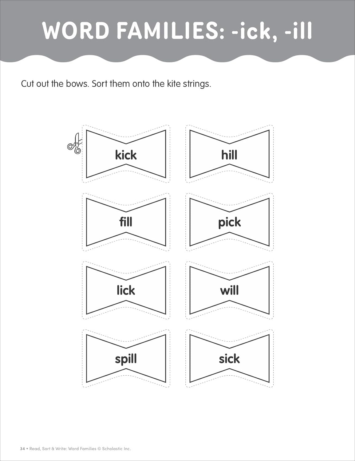 Read, Sort & Write: Word Families: Fun, Reproducible Activities With Writing Pages That Build Essential Skills