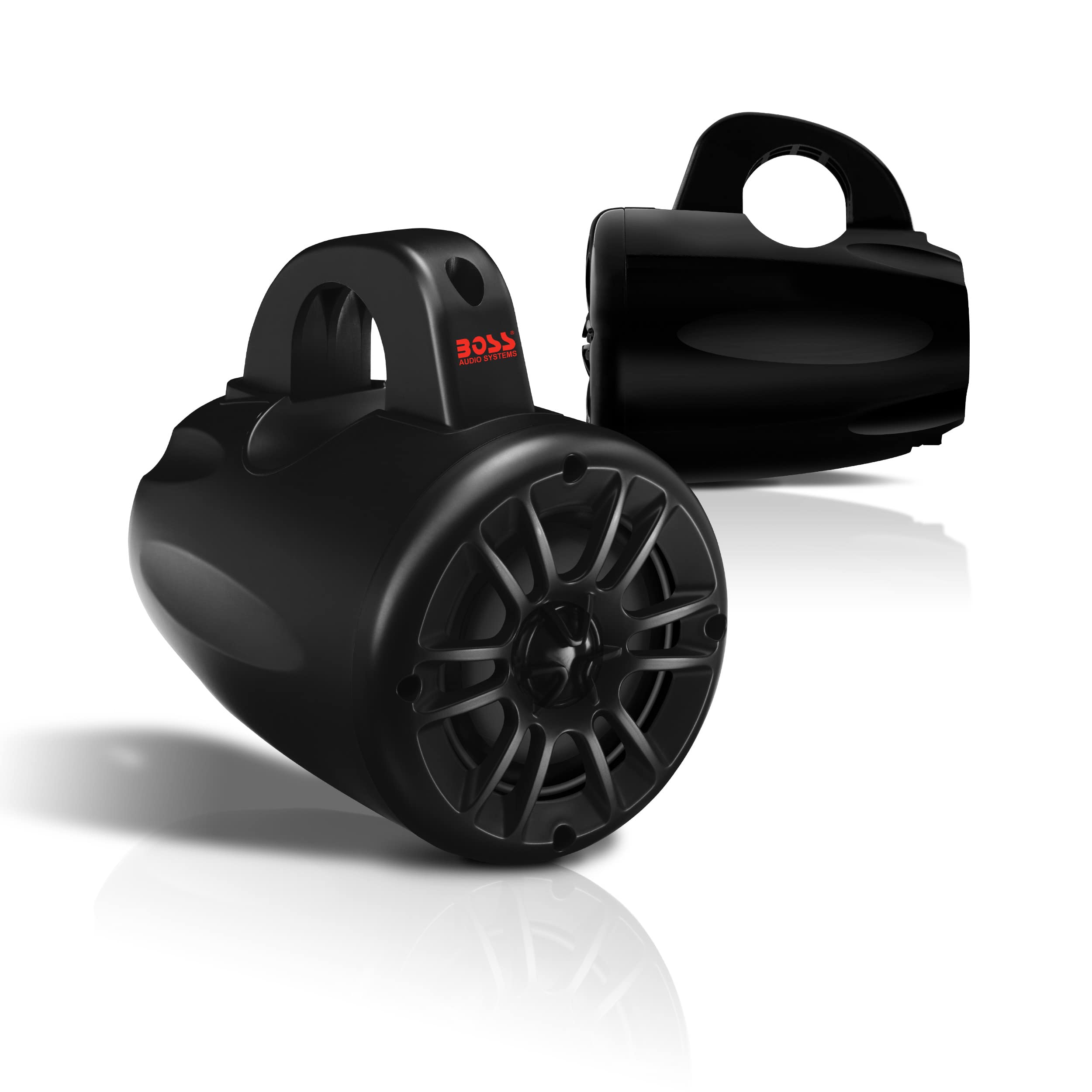 BOSS Audio Systems MRWT40 ATV UTV Marine Weatherproof Waketower System - 4 Inch Stereo Speakers, Full Range, 2 Way, Tweeters