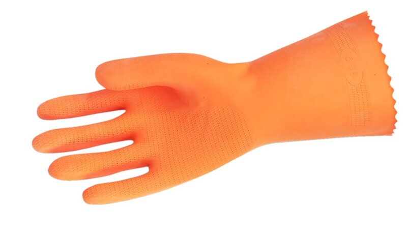MCR SAFETY 5430 Neo/Latex Flock-Lined Gloves with Straight Cuff