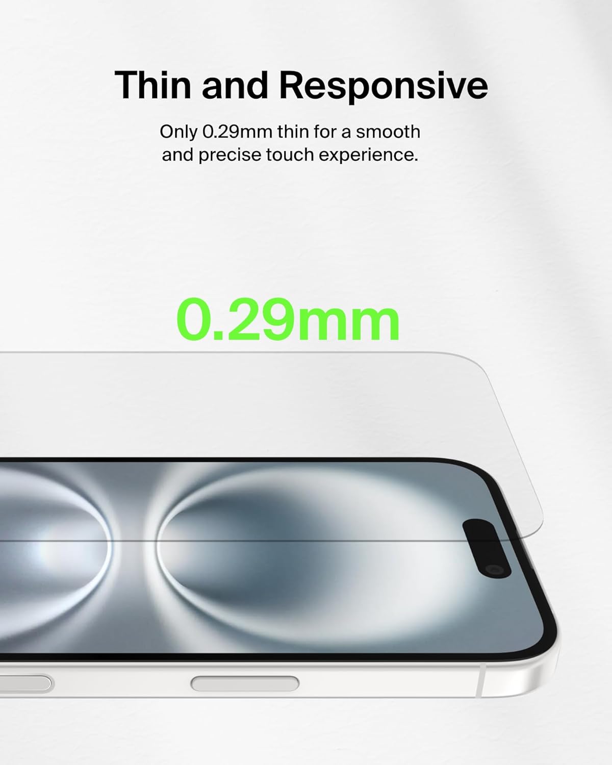 Belkin ScreenForce Screen Protector for iPhone 16, 15 and 14 Pro