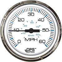 Faria Beede 33850 Chesapeake Stainless Steel Tachometer (7000 RPM) with SystemCheck Indicator (Johnson/Evinrude Outboard)