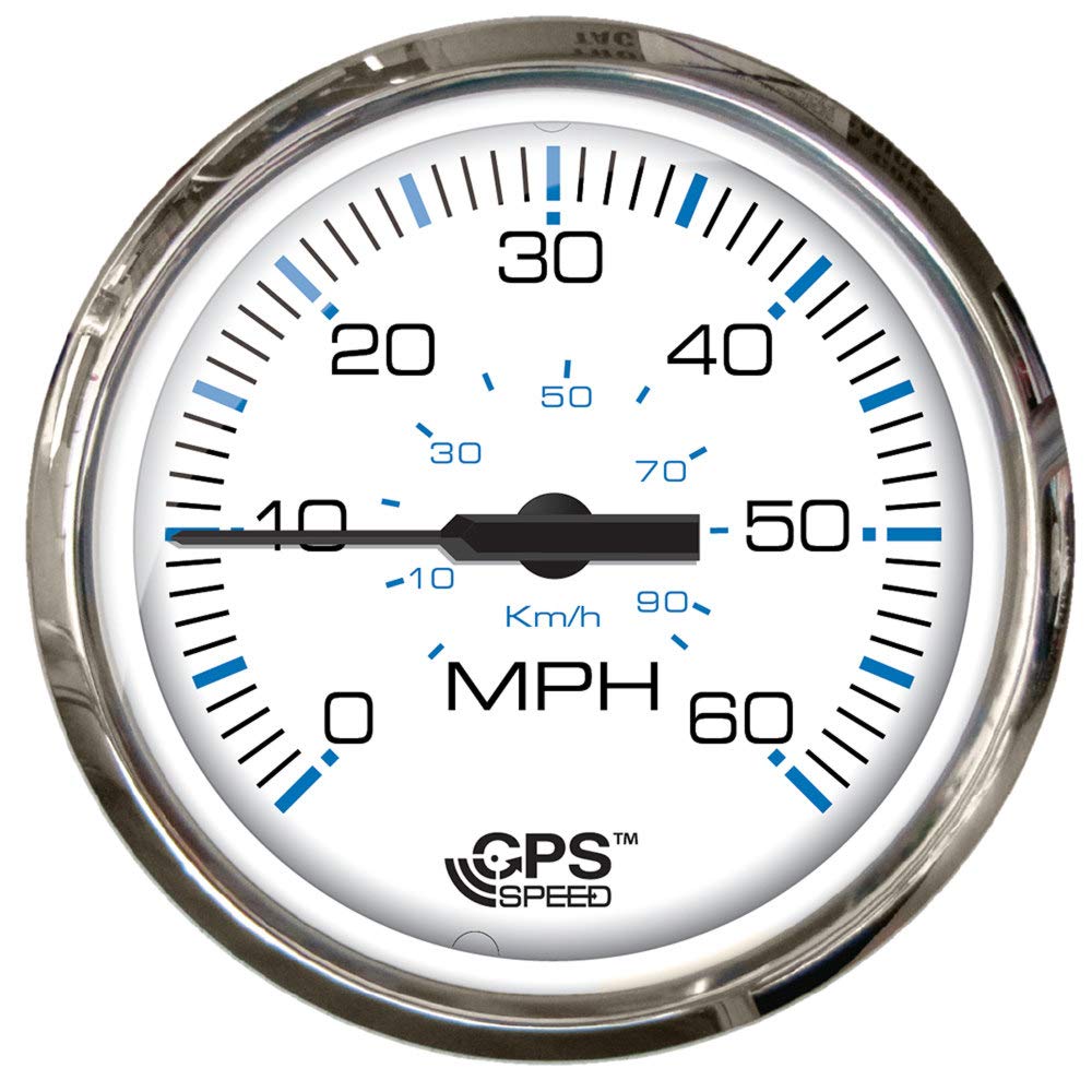 Faria Beede 33850 Chesapeake Stainless Steel Tachometer (7000 RPM) with SystemCheck Indicator (Johnson/Evinrude Outboard)