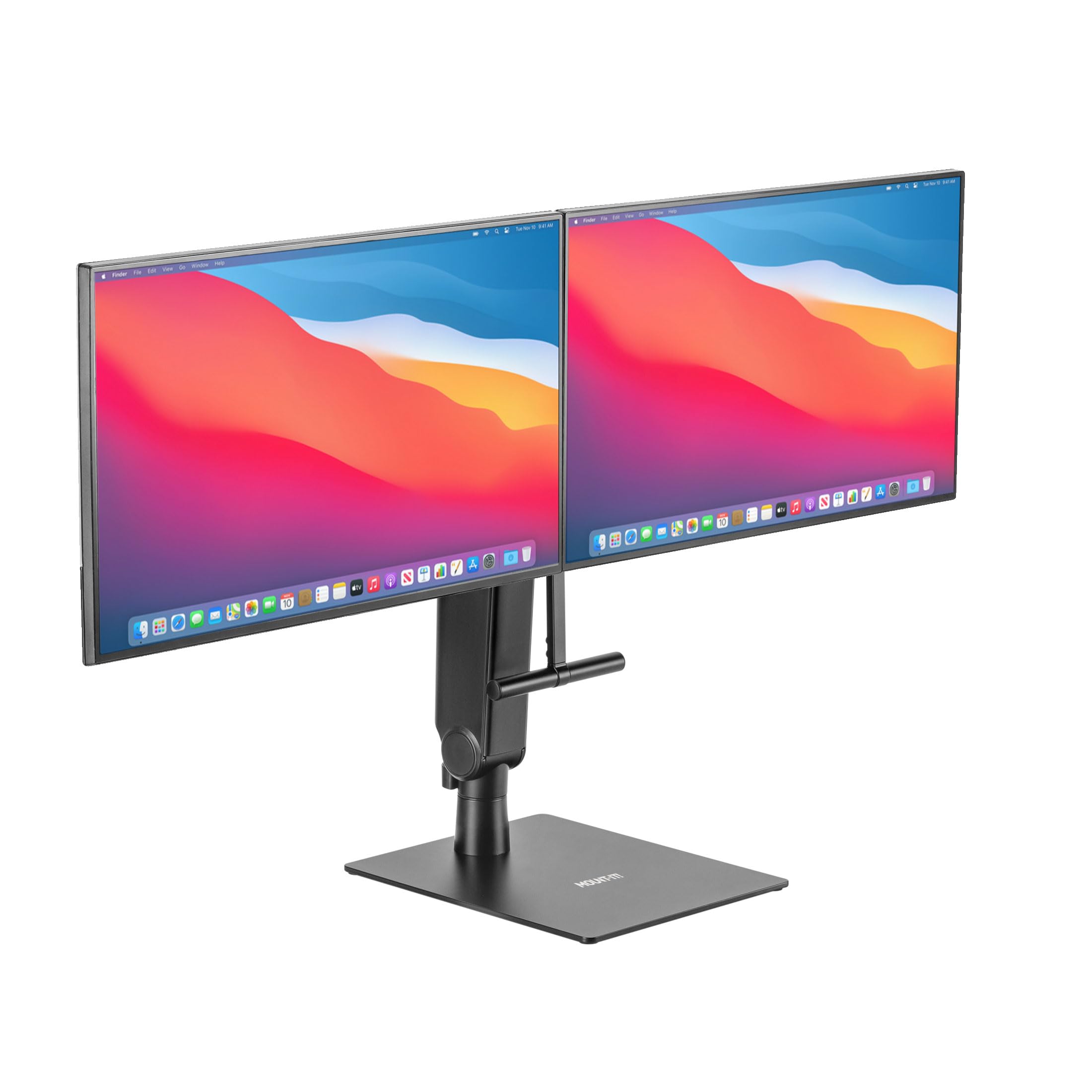 Mount-It! Freestanding Dual Monitor Stand 17" to 32", Height Adjustable
