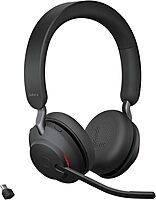 Jabra Evolve2 65 Wireless Headset On-Ear Bluetooth Headphones for Calls and Music