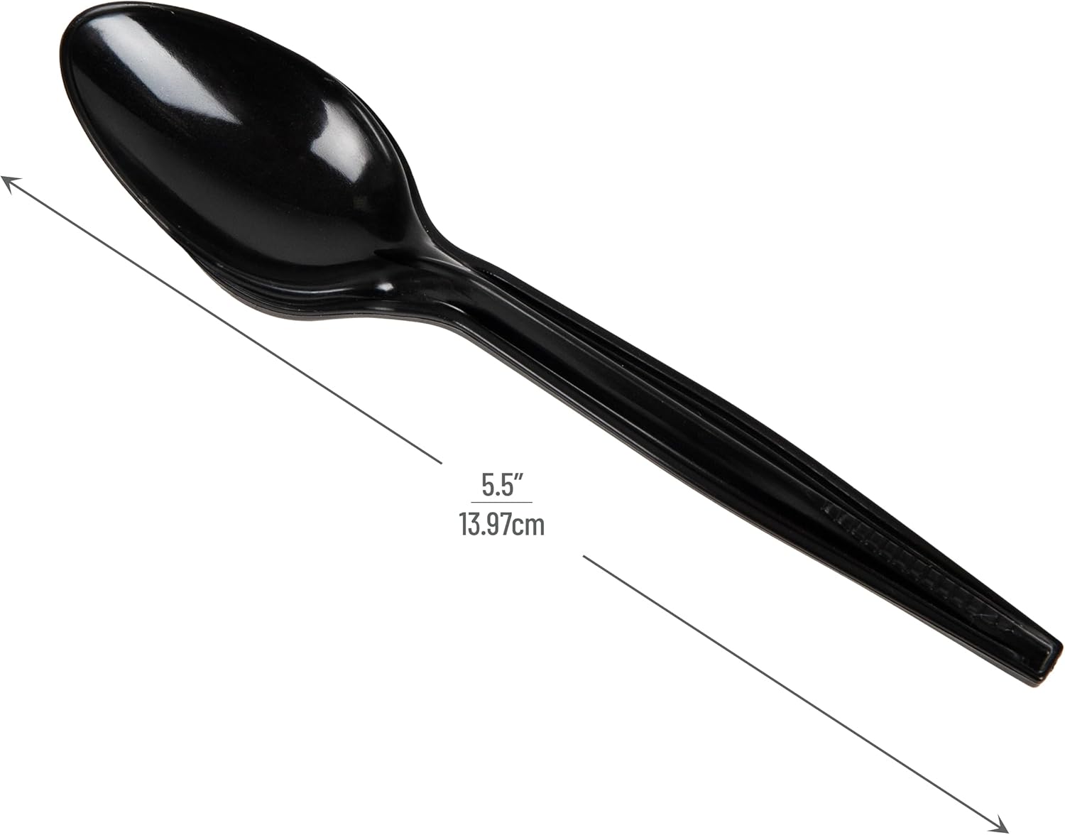 Mind Reader 100-Pack Black Plastic Fork Refill for CUTDISPBK-BLK Dispenser, 6.25" L and 100-Pack Black Plastic Spoon Refill