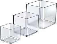 Azar Displays 556377-SET 4", 5", & 6" Deluxe Cube Set for Countertop