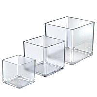 Azar Displays 556377-SET 4", 5", & 6" Deluxe Cube Set for Countertop