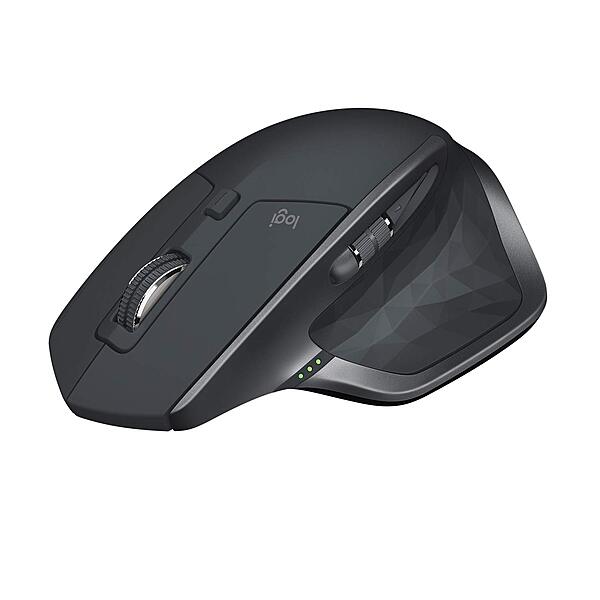 Logitech MX Master 2S Wireless Mouse, Multi-Device, Bluetooth or 2.4GHz Wireless with USB Unifying Receiver, 4000 DPI Any Surface Tracking, 7 Buttons, Fast Rechargeable, Laptop/PC/Mac/iPad - Graphite