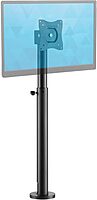 Mount-It! Point-of-Sale Register Stand for Checkout Stations and Screens with VESA Patterns | Height Adjustable Pole with Bolt-Down Base, VESA 75, 100 Compatible 20-32.3 Inches