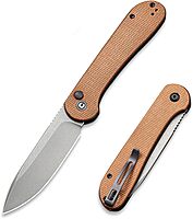 CIVIVI Elementum Pocket Folding Knife with 3.47" Blade, Button Lock