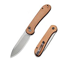 CIVIVI Elementum Pocket Folding Knife with 3.47" Blade, Button Lock