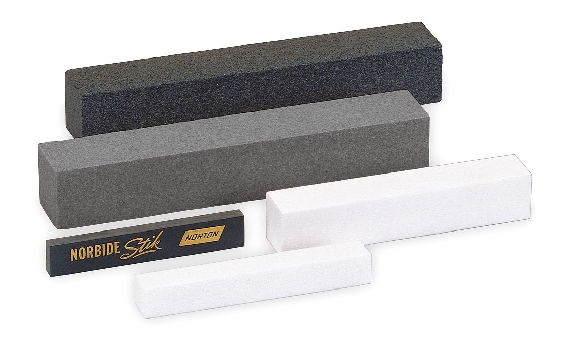 Norton 38A Vitrified Abrasive Dressing Stick, Aluminum Oxide, 6" Length, 1" Width, 1" Thickness, Grit 150 (Pack of 5)