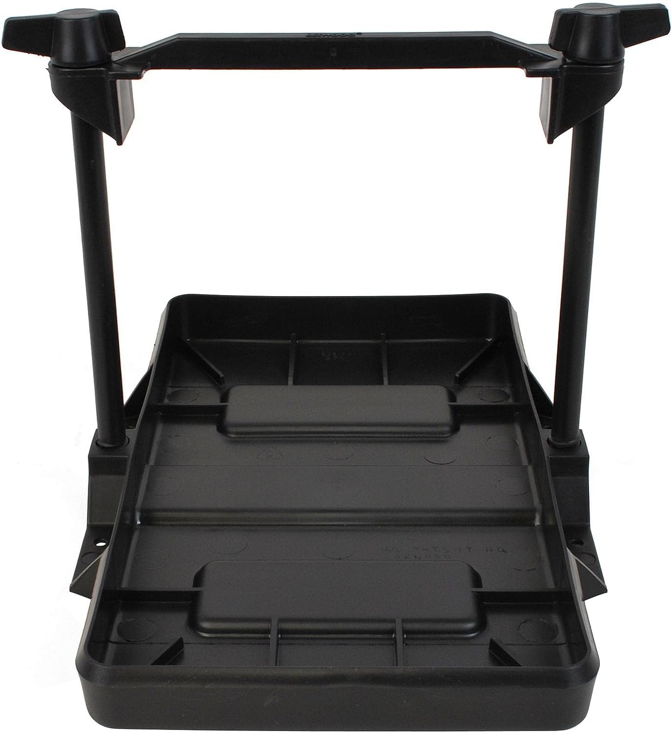 Attwood 9091-5 USCG-Approved 27 Series Adjustable Hold-Down Marine Boat Battery Tray, Black One Size