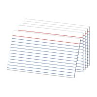 Office Depot® Brand Ruled Index Cards, 5" x 8", White, Pack Of 100