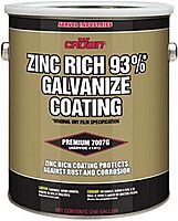 Crown 7007G Metallic Gray MIL-P-46105(MR), MIL-P-21035B, AND DOD-P-21035A, ASTM B-117 Cold Galvanize Coating, 1 gallon