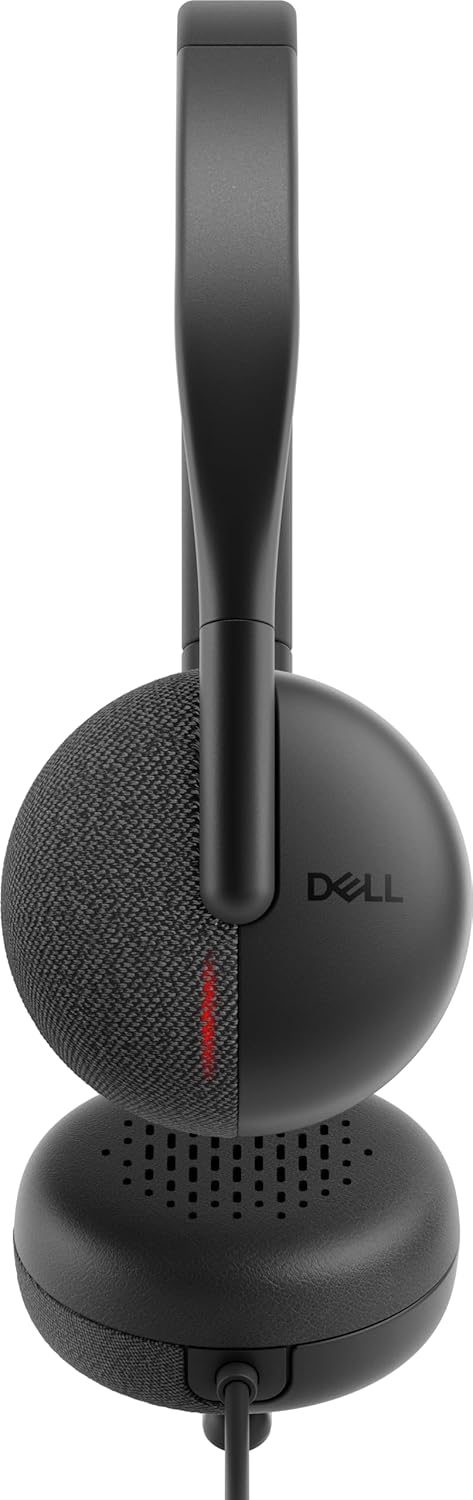 Dell Wired Headset - WH3024 - Microsoft Teams Certification - Stereo - USB Type C - Wired - 20 Hz to 20 kHz - WH3024DWW