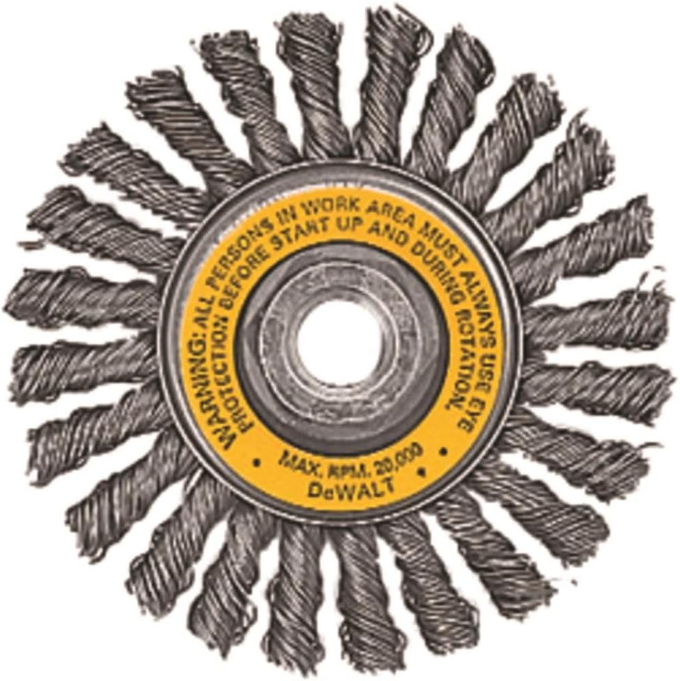 DEWALT Wire Wheel, Cable Twist, 4-Inch (DW4930) One Size