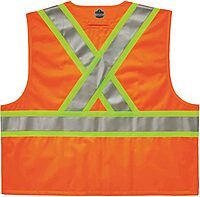 ERGODYNE GloWear 8235ZX Class 2 Two-Tone X-Back High-Visibility Safety Vest