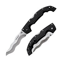 Cold Steel XL Voyager Kris Blade Folding Knife with Tri-Ad Lock