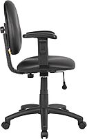 Boss Office Products Dimond Task Chair with Adjustable Arms in Black