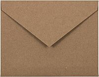JAM PAPER Booklet Invitation Envelopes, Brown Kraft, Recycled