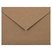 JAM PAPER Booklet Invitation Envelopes, Brown Kraft, Recycled