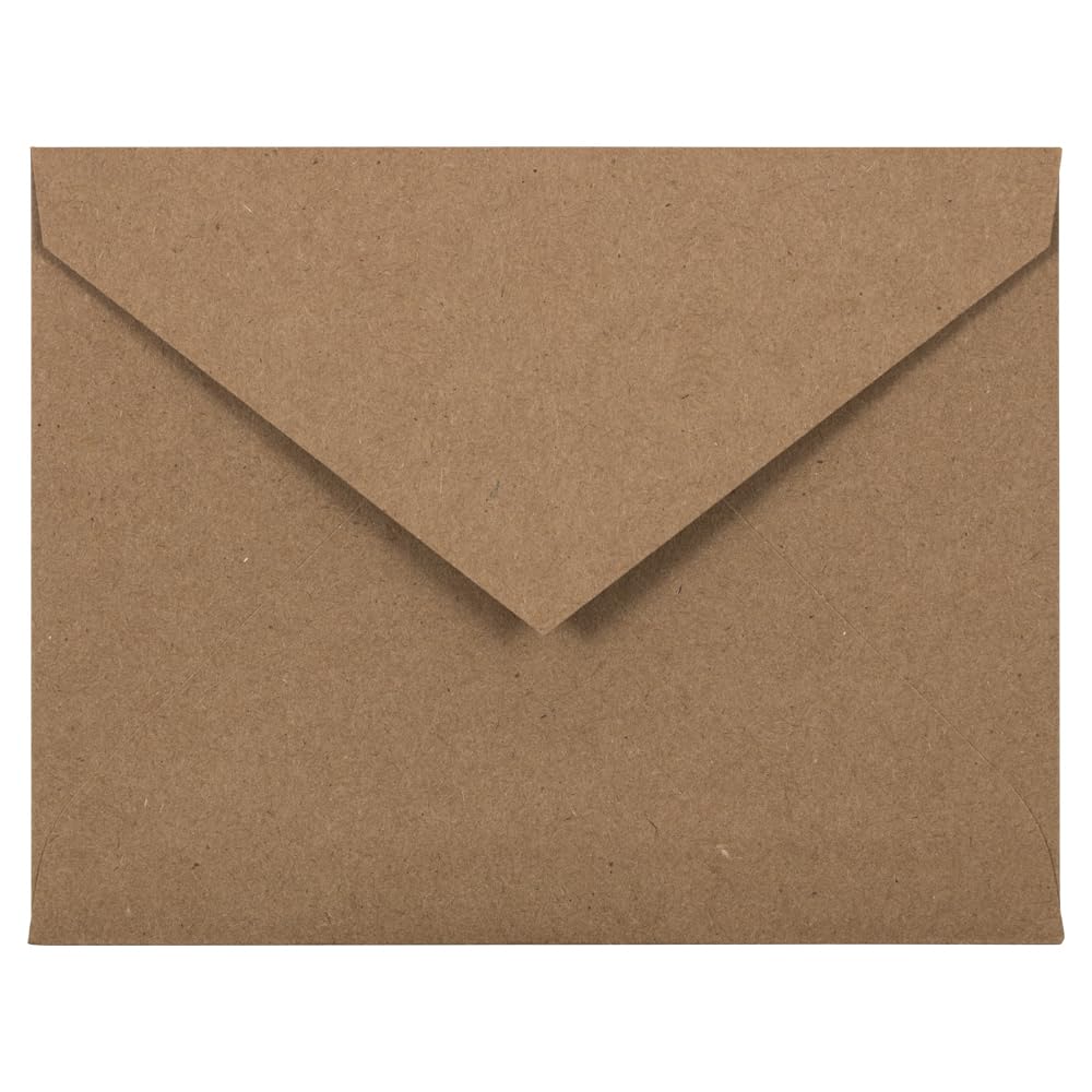 JAM PAPER Booklet Invitation Envelopes, Brown Kraft, Recycled