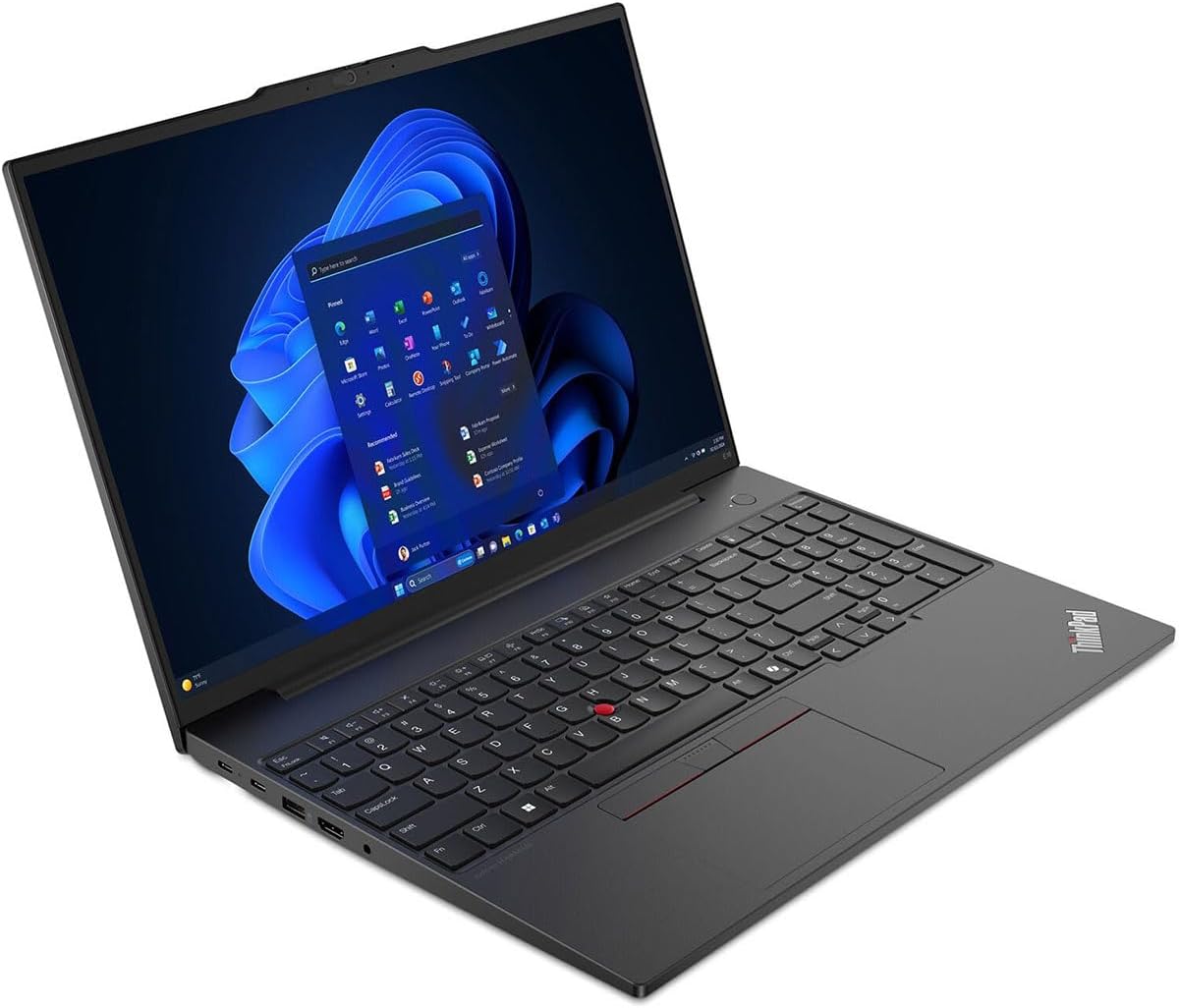 Lenovo ThinkPad E16 Gen 2 21M5000HUS 16" Notebook - WUXGA - AMD Ryzen 5 7535U - 8 GB - 256 GB SSD - English Keyboard - Black