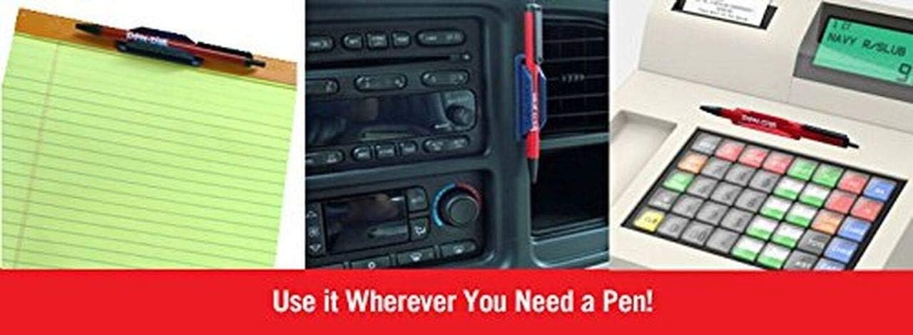 PenPal, LLC Rubber Pen/Pencil Holder by PenPal, LLC, *25 Pack,* black, dark grey, light green