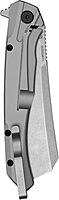 Kershaw Strata Cleaver Pocket Knife, D2 Steel, 4 inch Blade, Stonewashed Finish, Pocketclip