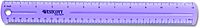 Westcott Jeweltone Plastic Ruler, 12 Inch, Assorted Transparent Colors (12975), Clear