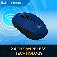 ADESSO iMouse S50 Wireless Mini Mouse - 2.4GHz RF, 1200 DPI